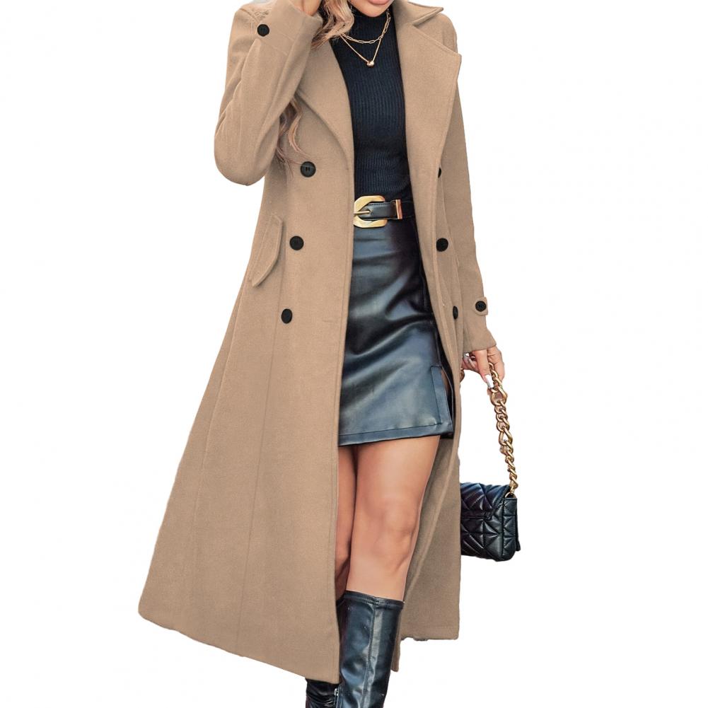 Wool Coat Peacoat - Manteau d'hiver pour femme, long manteau