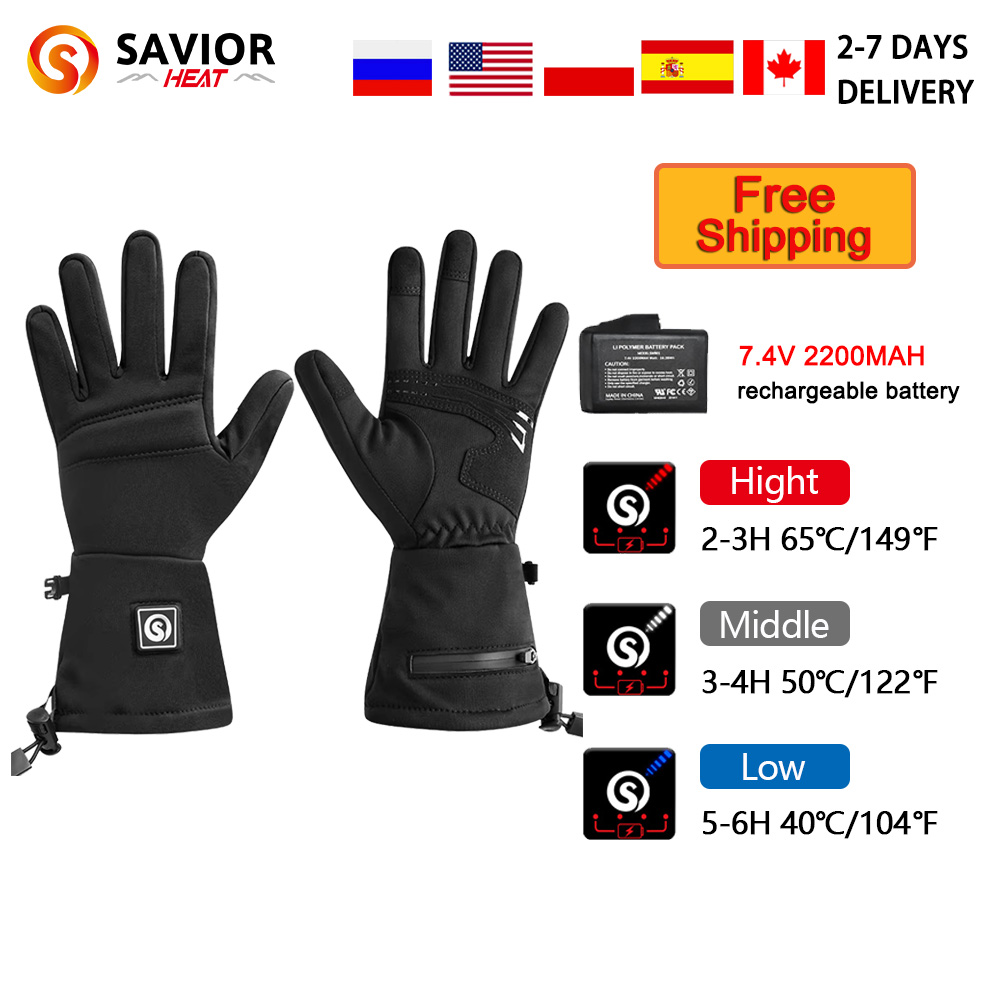Touch Screen Gloves - Gants électriques coupe-vent pour moto, neige,