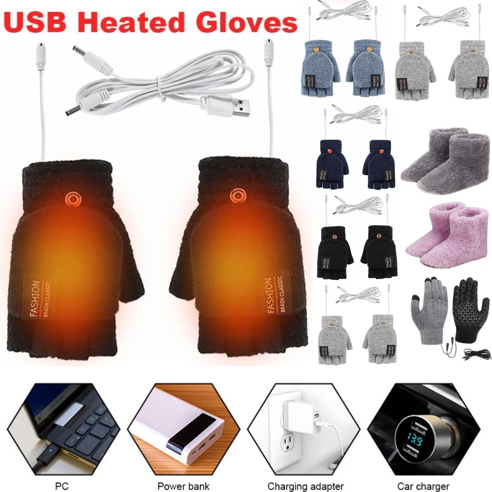 Touch Screen Gloves - Gants chauffants électriques USB pour l'hiver