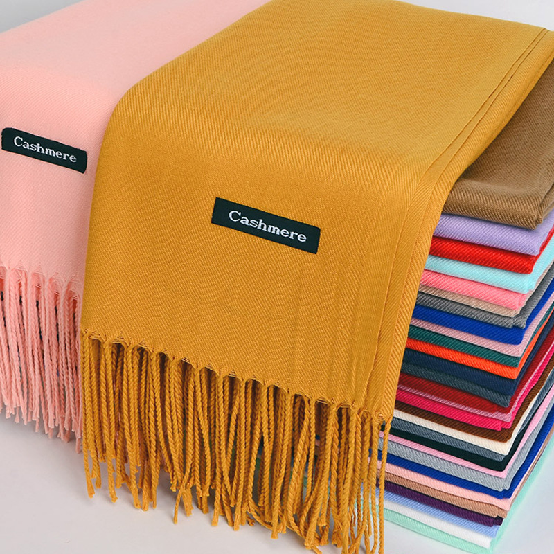 Shawl Wrap Winter - Écharpe polyvalente en Imitation cachemire brossé,