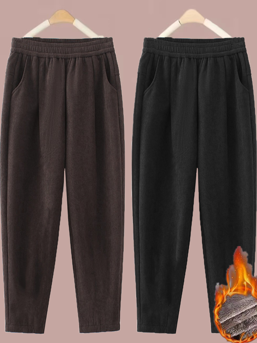 Corduroy Pant Warm - Pantalon droit épais en velours côtelé