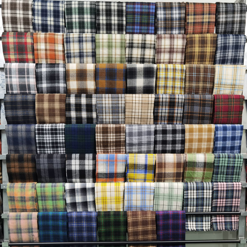 Flannel Shirt Lined - Tissu en flanelle à carreaux sergé