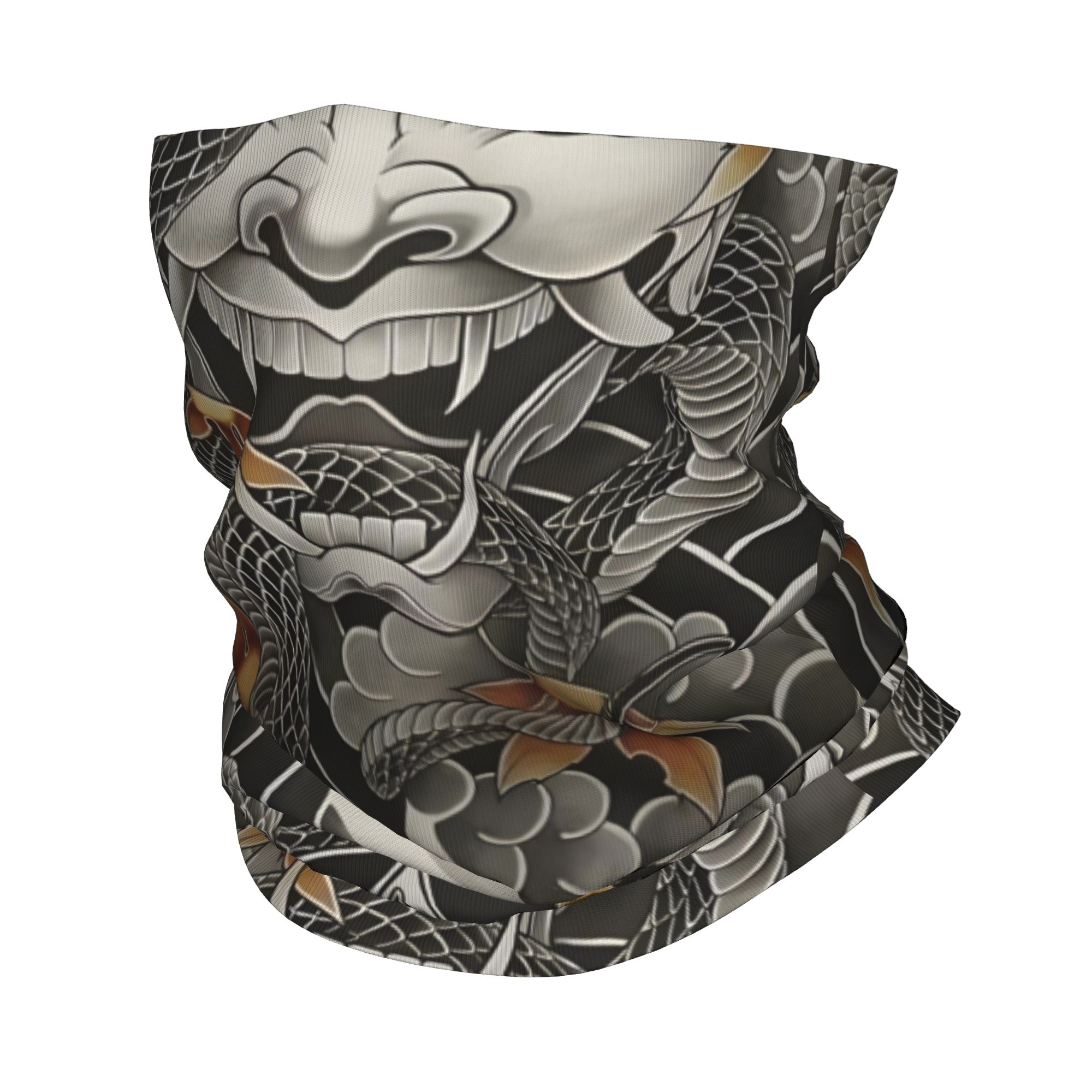 Neck Gaiter Fleece - Bandana personnalisé samouraï Oni démon, cache-cou