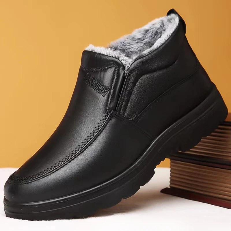 Waterproof Winter Boot - Bottines d'hiver en peluche pour hommes,
