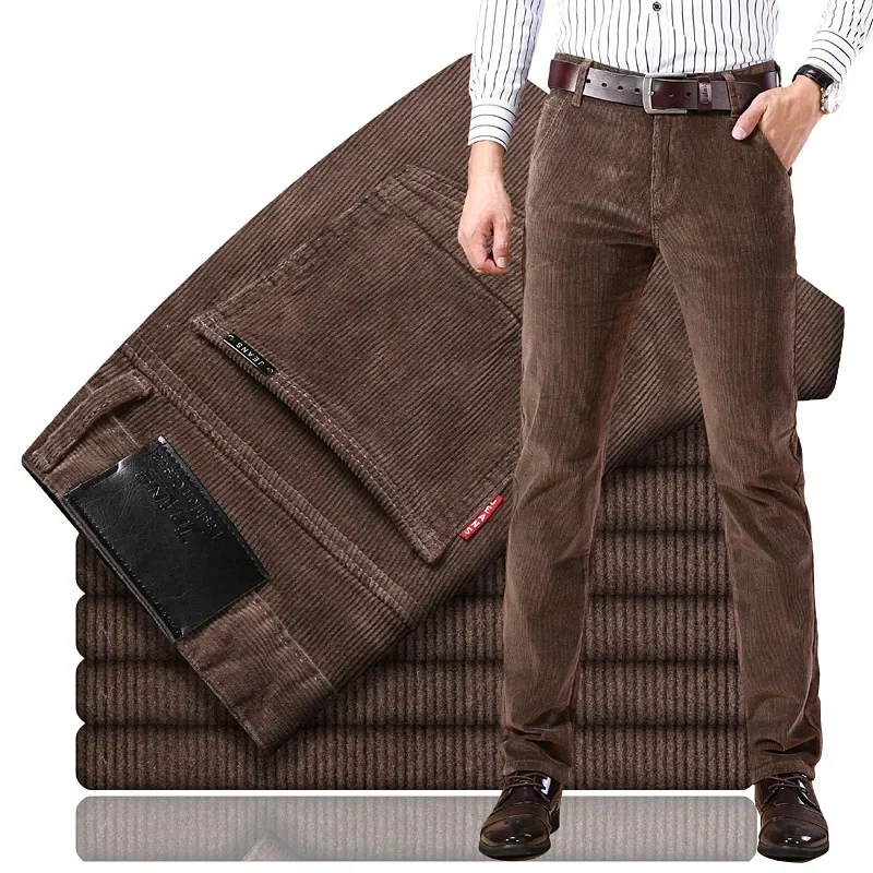 Corduroy Pant Warm - 2025 printemps automne hommes velours côtelé