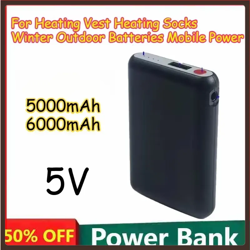 Heated Vest Battery - Batteries portables et compactes 5000mAh 6000mAh