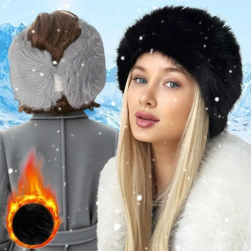 Bandeau en fourrure à large ba - Fleece Ear Warmer Band avis et prix