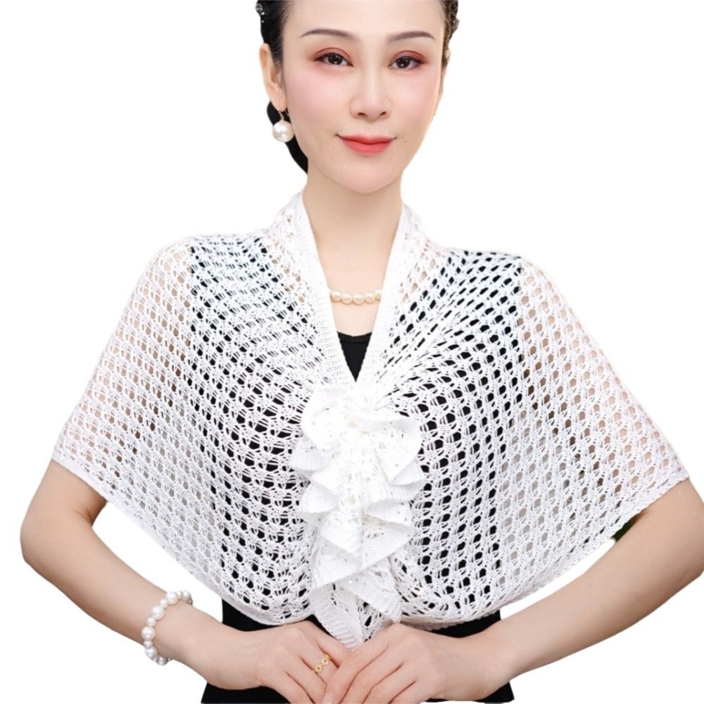 Cardigan ajouré à motif scinti - Shawl Wrap Winter avis et prix