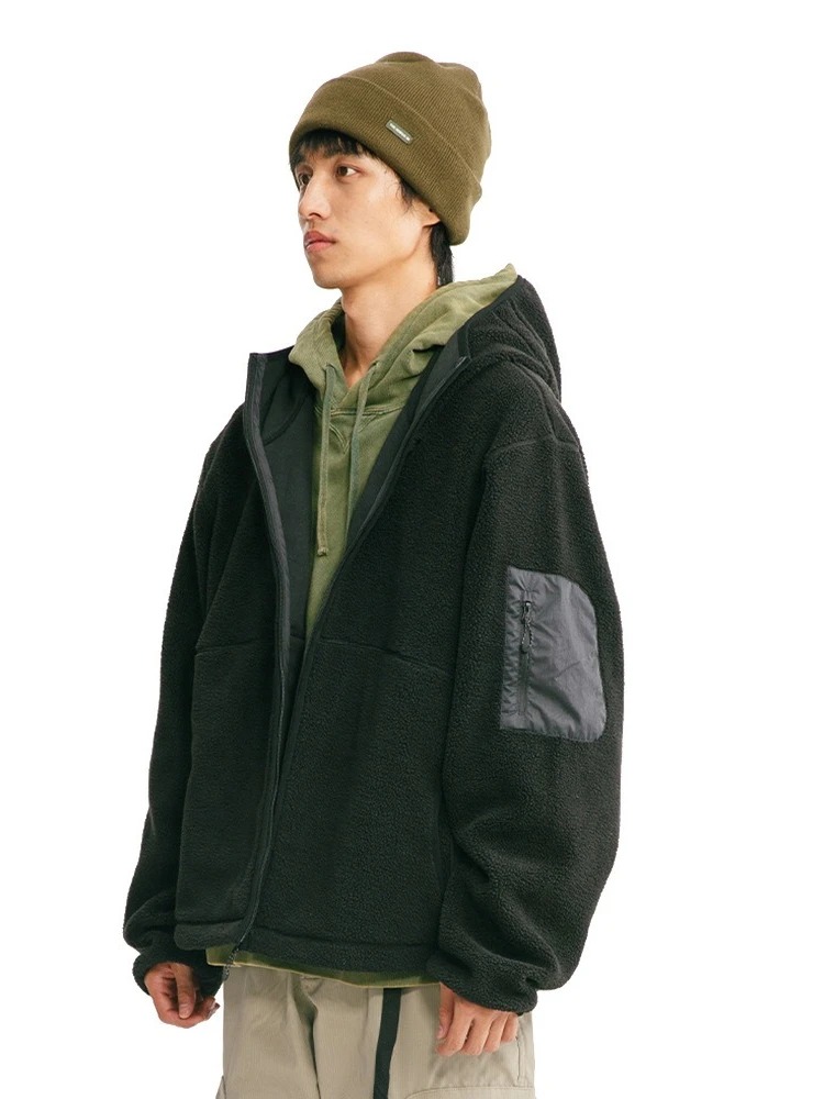 Sweat à capuche pour hommes au - Sherpa Hoodie Fleece avis et prix