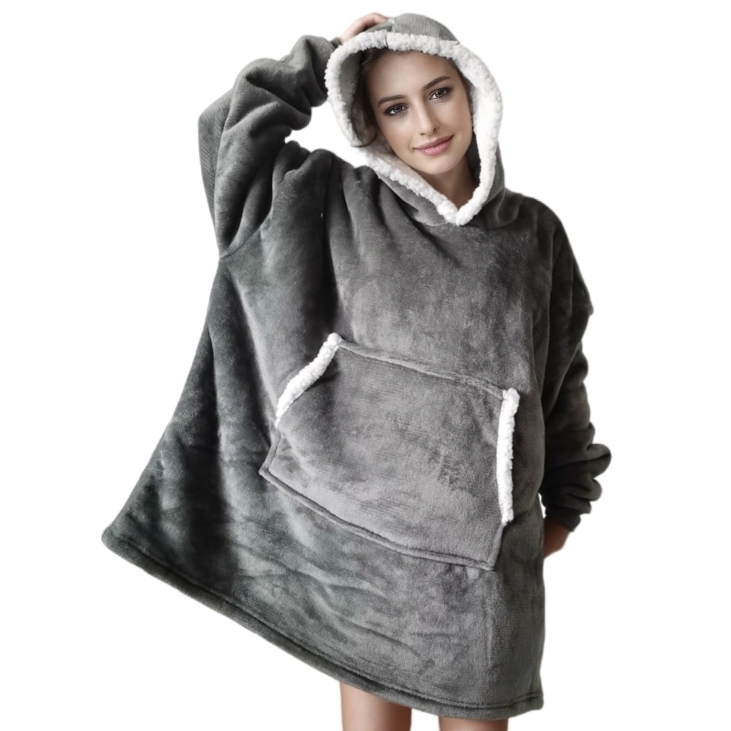 Couverture à capuche super dou - Sherpa Hoodie Fleece avis et prix