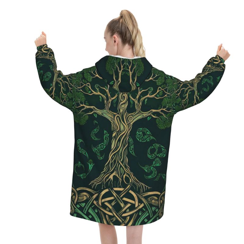 Couverture à capuche à motif c - Sherpa Hoodie Fleece avis et prix