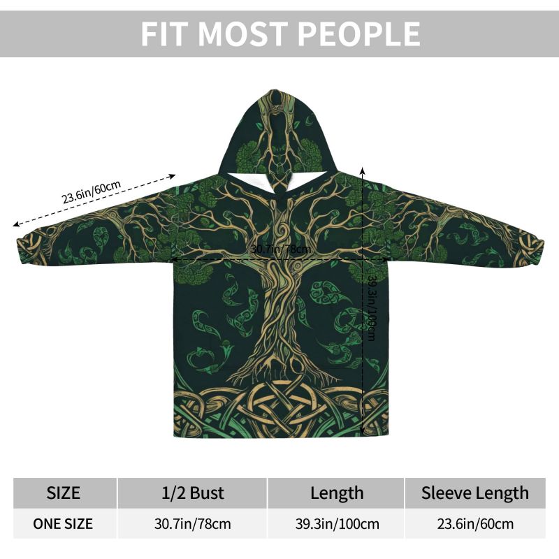 Couverture à capuche à motif c - Sherpa Hoodie Fleece avis et prix
