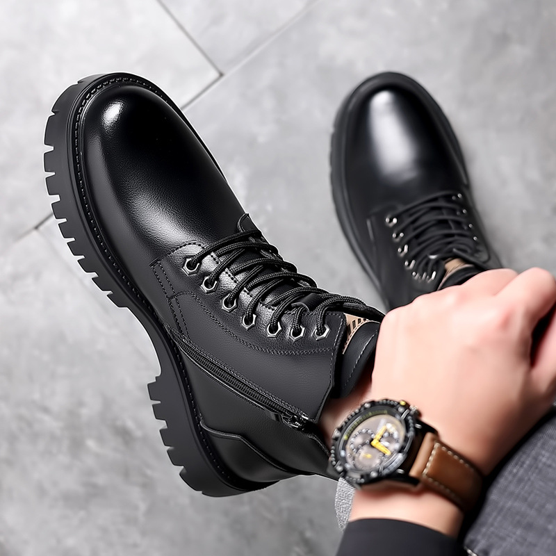 Hommes classiques en cuir véri - Waterproof Winter Boot avis et prix