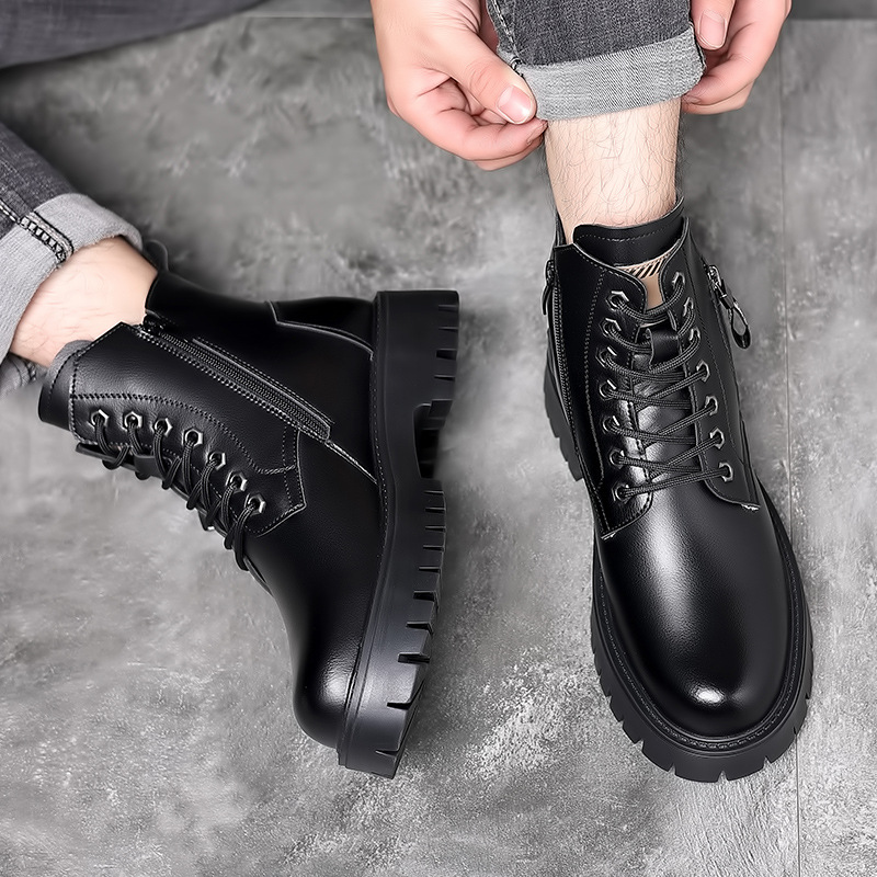 Hommes classiques en cuir véri - Waterproof Winter Boot avis et prix