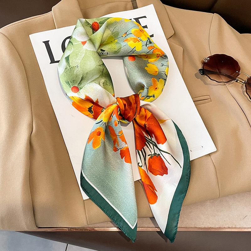 70x70 cm foulard en soie carré - Shawl Wrap Winter avis et prix