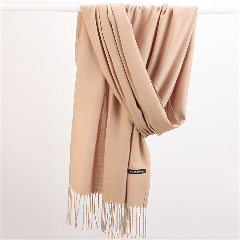 Foulard solide en cachemire po - Cashmere Pashmina Wrap avis et prix