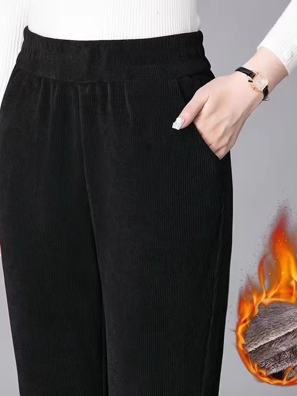 Pantalon droit épais en velour - Corduroy Pant Warm avis et prix