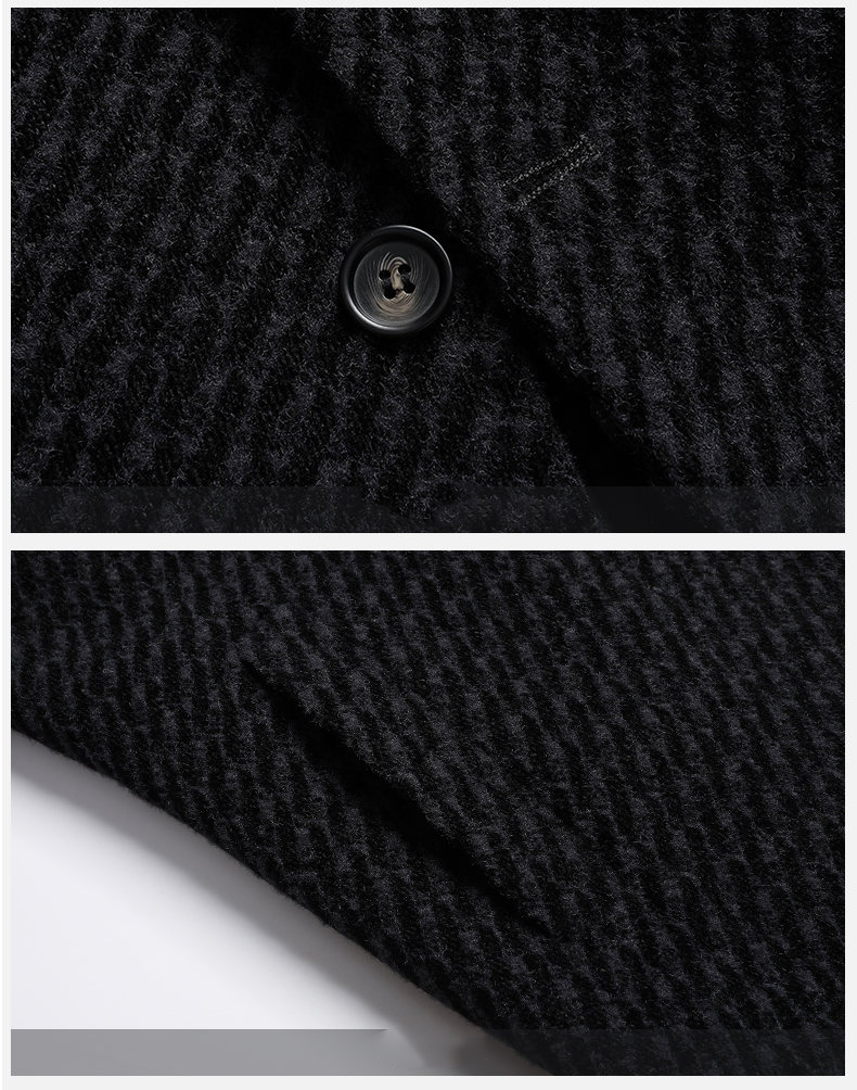 Manteau Long hommes veste en l - Wool Coat Peacoat avis et prix