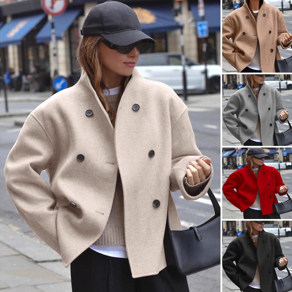 Manteau court en laine pour fe - Wool Coat Peacoat avis et prix