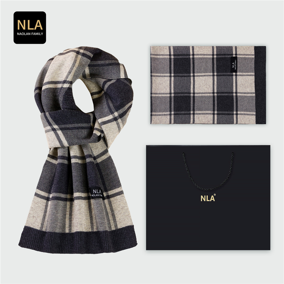Coffret cadeau tricoté écharpe - Wool Scarf Men avis et prix